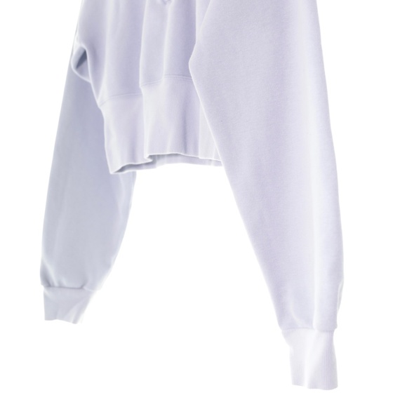 SKIMS Light Purple Half-Zip Cropped Sweatshirt - Picture 4 of 7
